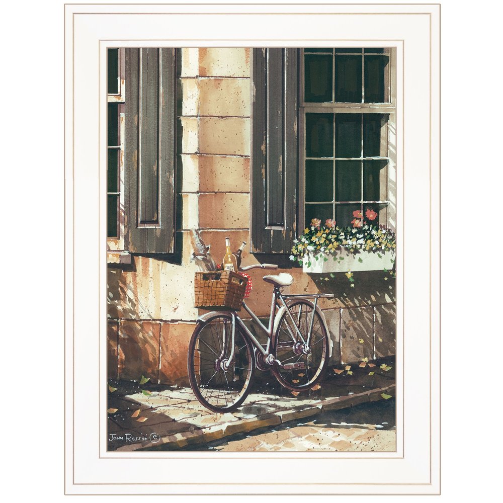 Picnic Getaway 1 White Framed Print Wall Art — view 1