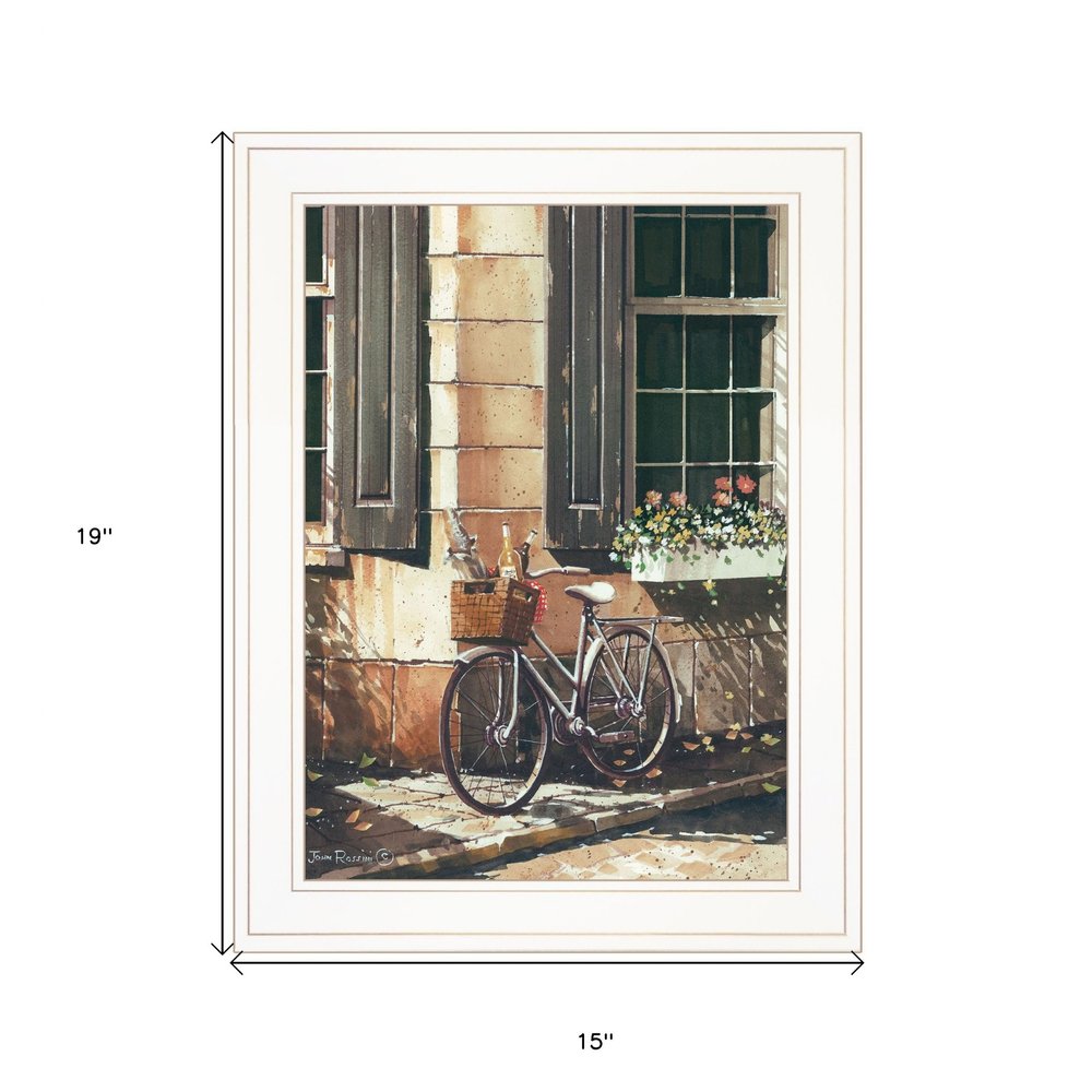 Picnic Getaway 1 White Framed Print Wall Art — view 4