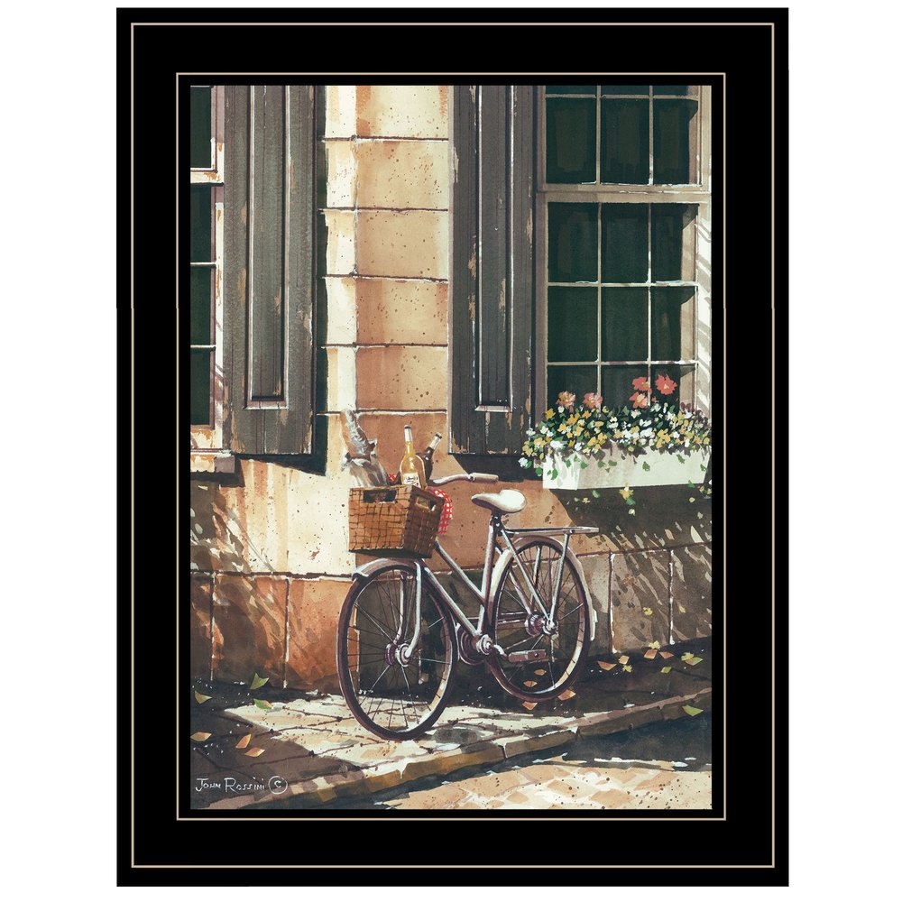 Picnic Getaway 2 Black Framed Print Wall Art — view 1