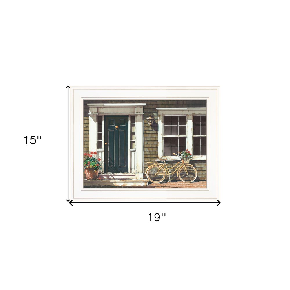 Parked Out Front 1 White Framed Print Wall Art — view 4