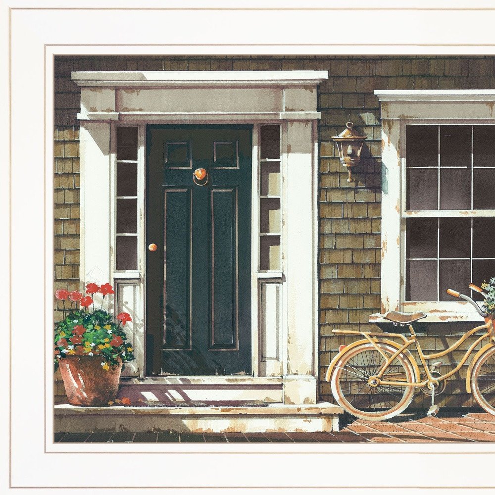 Parked Out Front 1 White Framed Print Wall Art — view 5