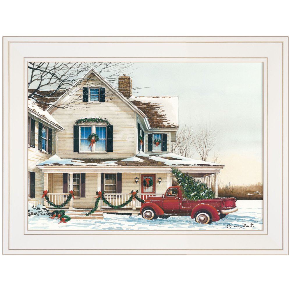 Preparing for Christmas 1 White Framed Print Wall Art — view 3