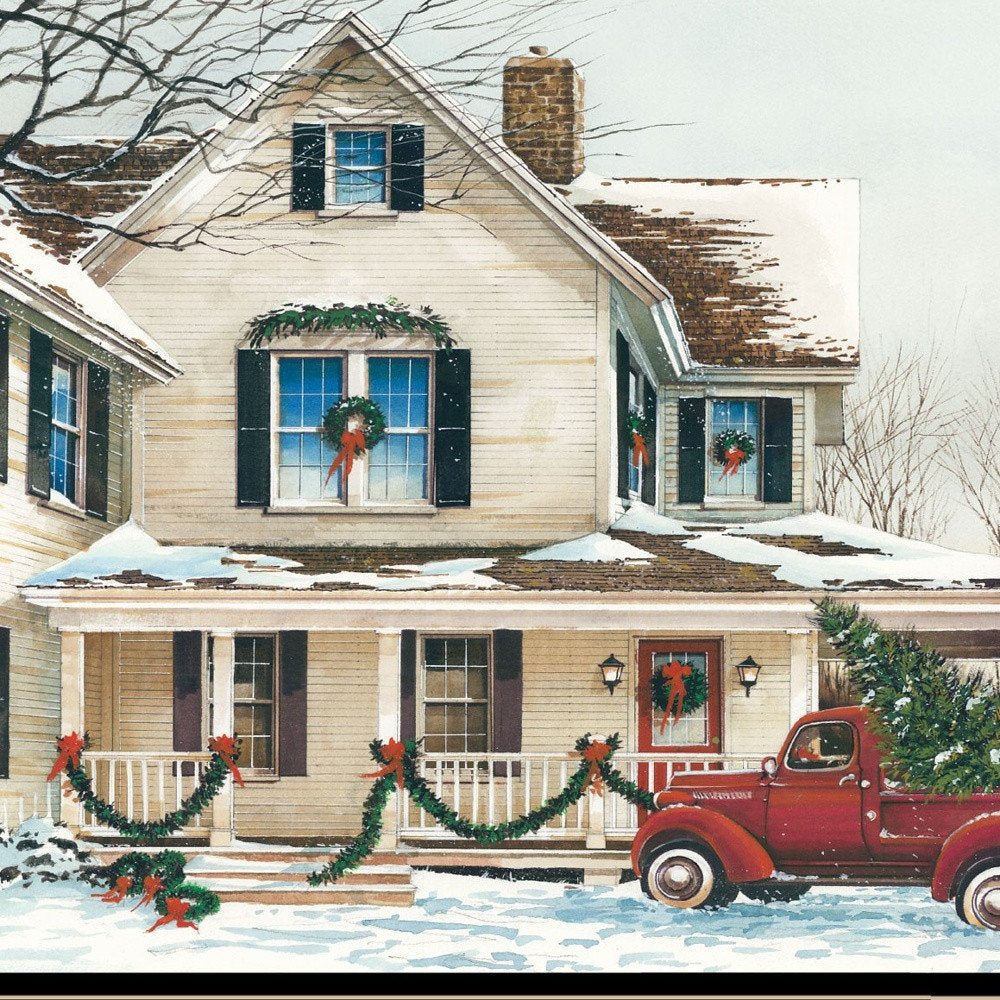 Preparing for Christmas 2 Black Framed Print Wall Art — view 4