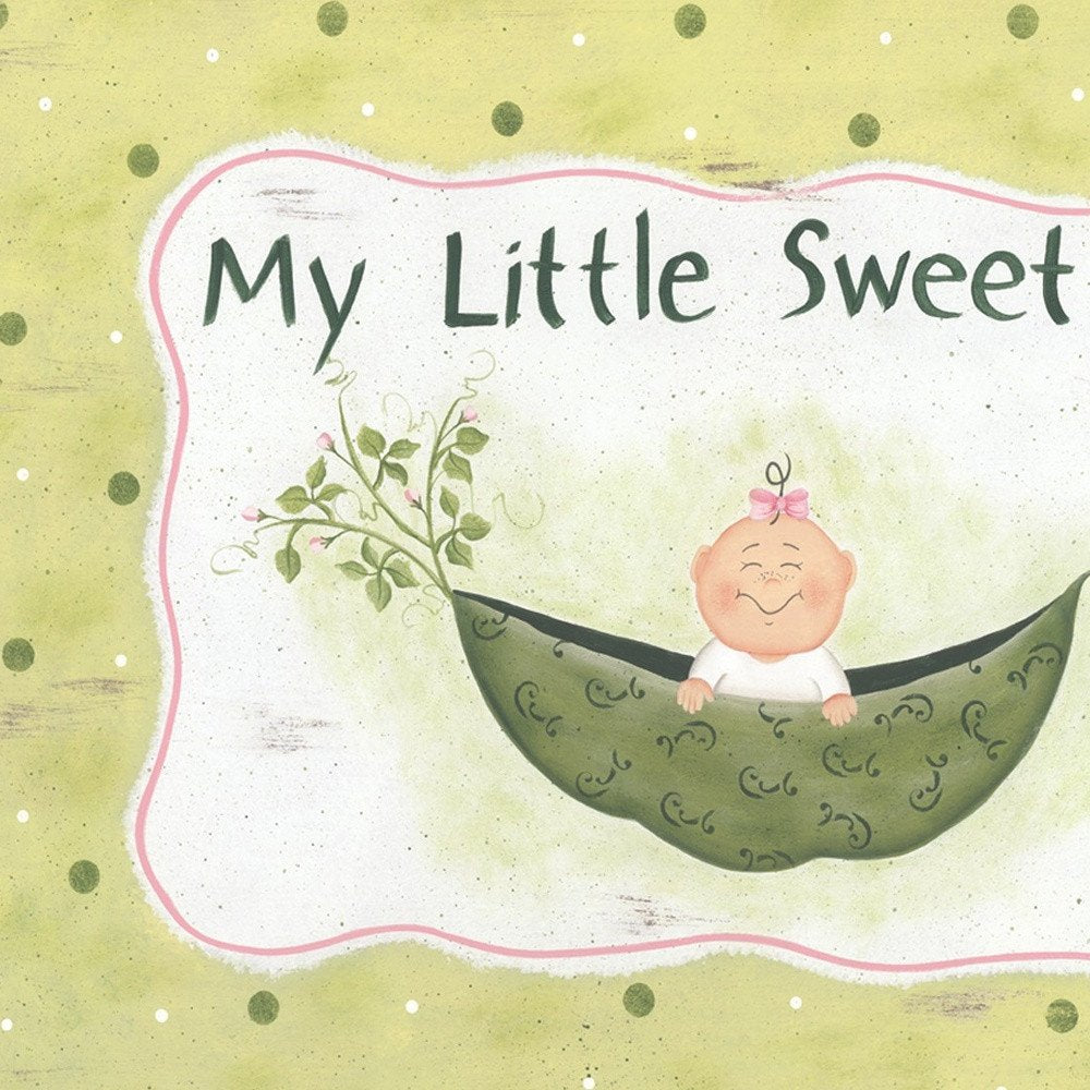 My Little Sweet Pea White Framed Print Wall Art — view 5