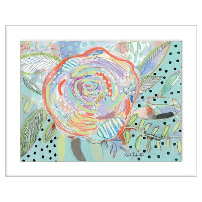 Bloom for Yourself 3 White Framed Print Wall Art HomeRoots