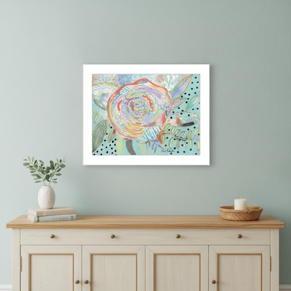 Bloom for Yourself 3 White Framed Print Wall Art HomeRoots