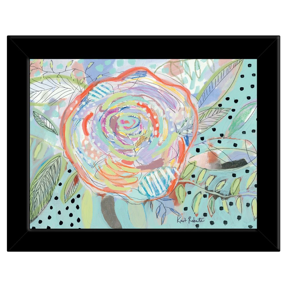 Bloom for Yourself 4 Black Framed Print Wall Art — view 1