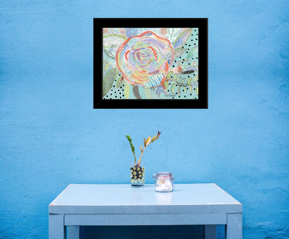 Bloom for Yourself 4 Black Framed Print Wall Art HomeRoots