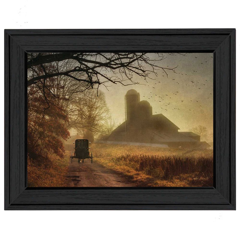 Sunday Morning 2 Black Framed Print Wall Art — view 1