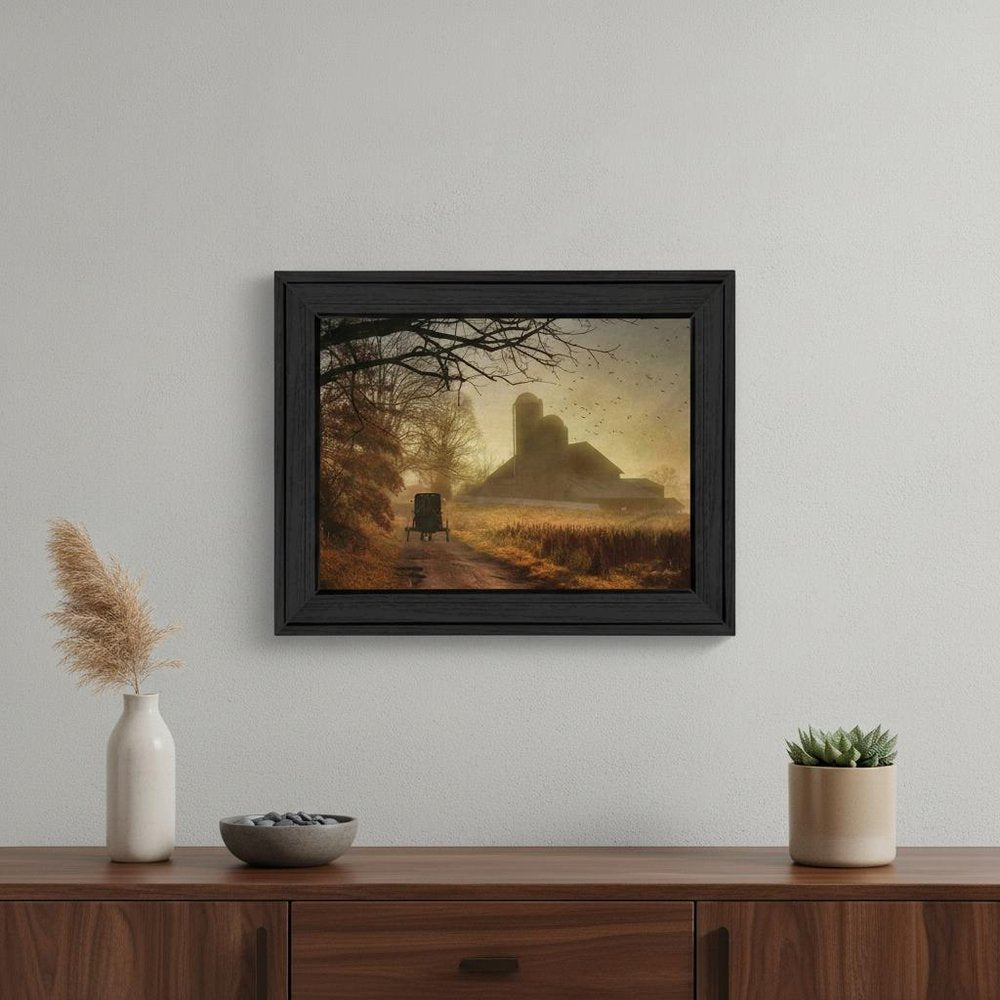 Sunday Morning 2 Black Framed Print Wall Art — view 5