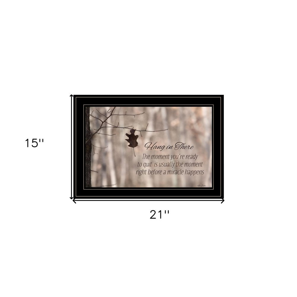 Hang in There 2 Black Framed Print Wall Art HomeRoots
