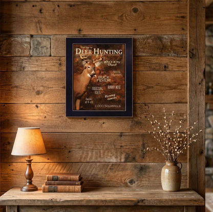 Joy of Hunting deer Black Framed Print Wall Art HomeRoots