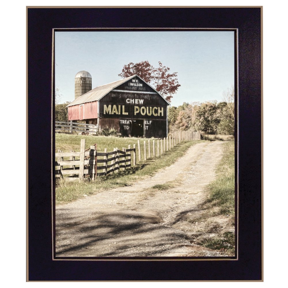 Mail Pouch Barn 2 Black Framed Print Wall Art HomeRoots