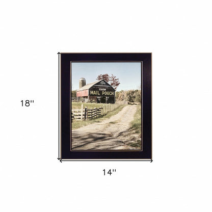Mail Pouch Barn 2 Black Framed Print Wall Art HomeRoots