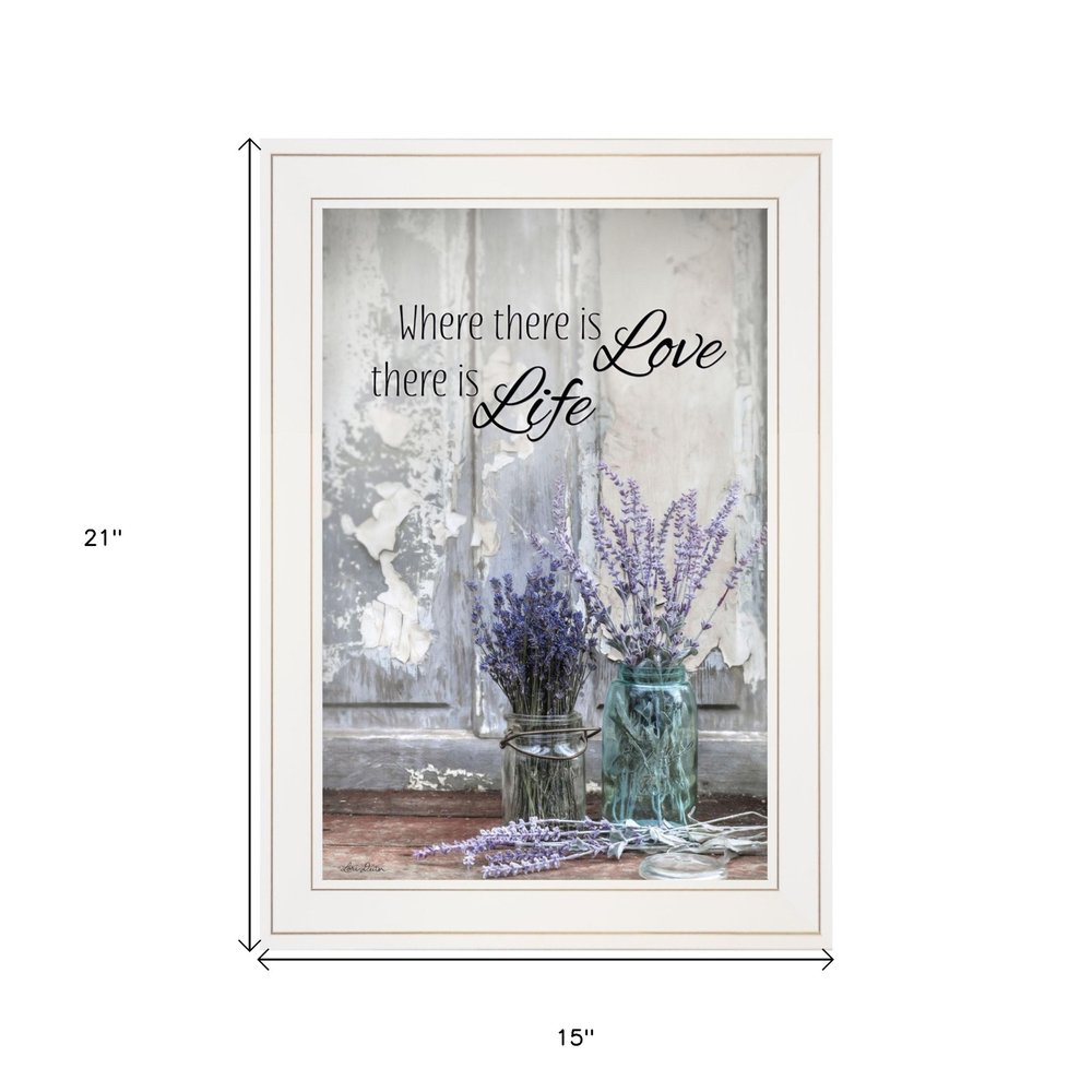 Where There is Love 2 White Framed Print Wall Art — view 2