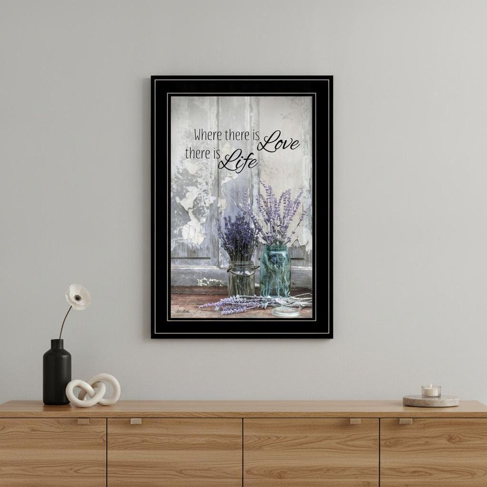 Where There is Love 3 Black Framed Print Wall Art — view 3