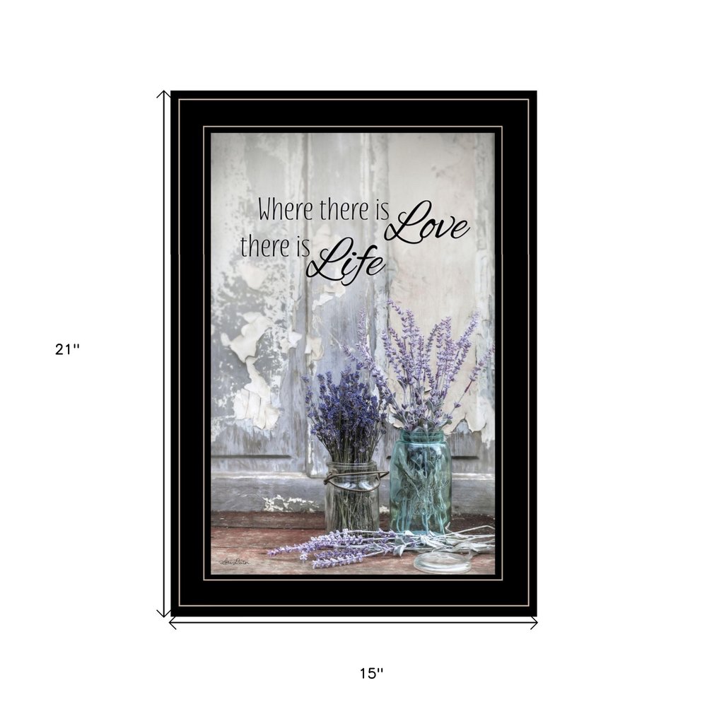 Where There is Love 3 Black Framed Print Wall Art — view 2