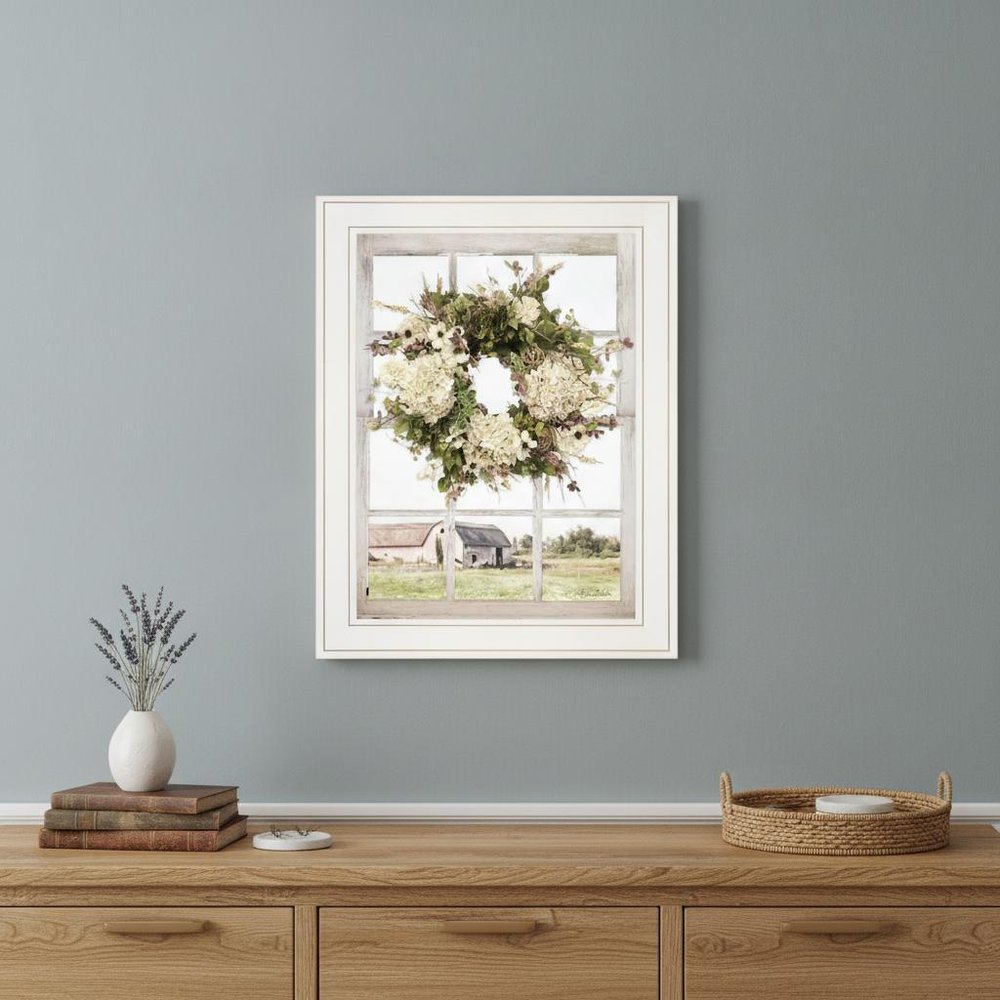 Pleasant View 2 White Framed Print Wall Art — view 4