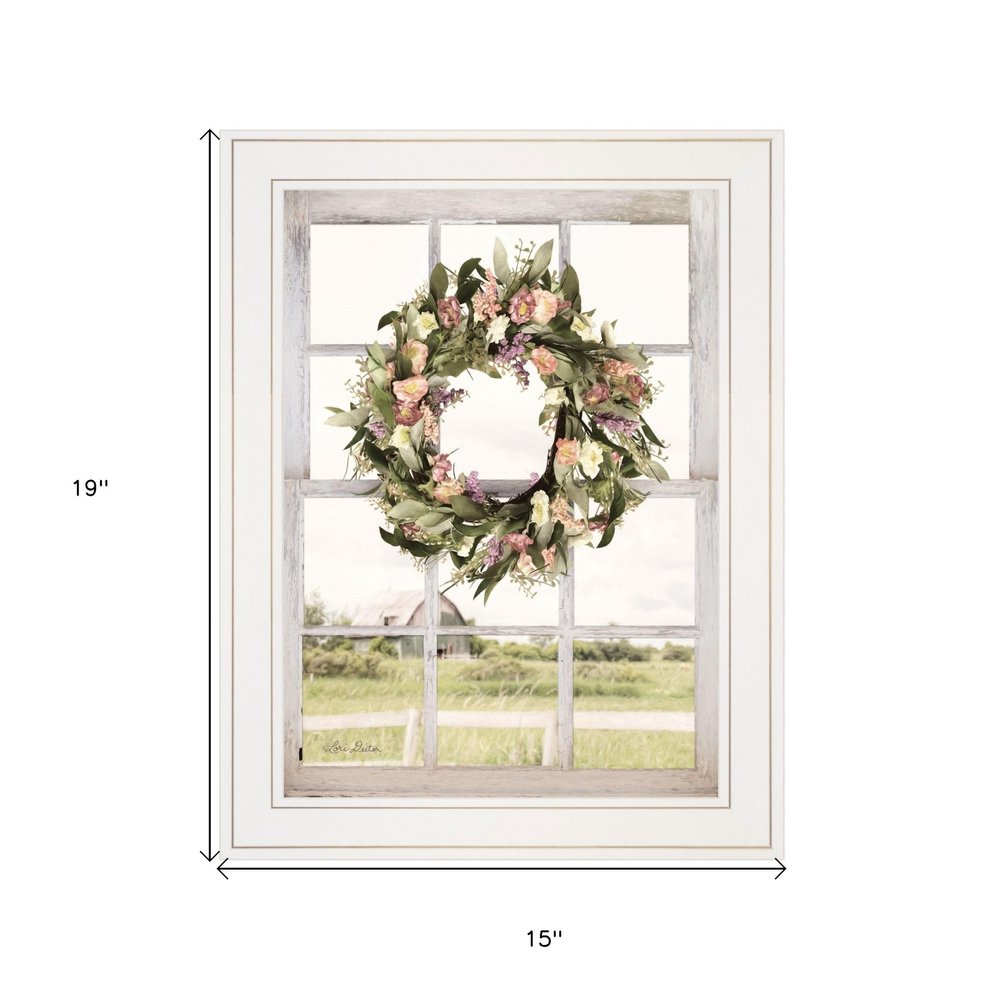 Summer View 2 White Framed Print Wall Art — view 4