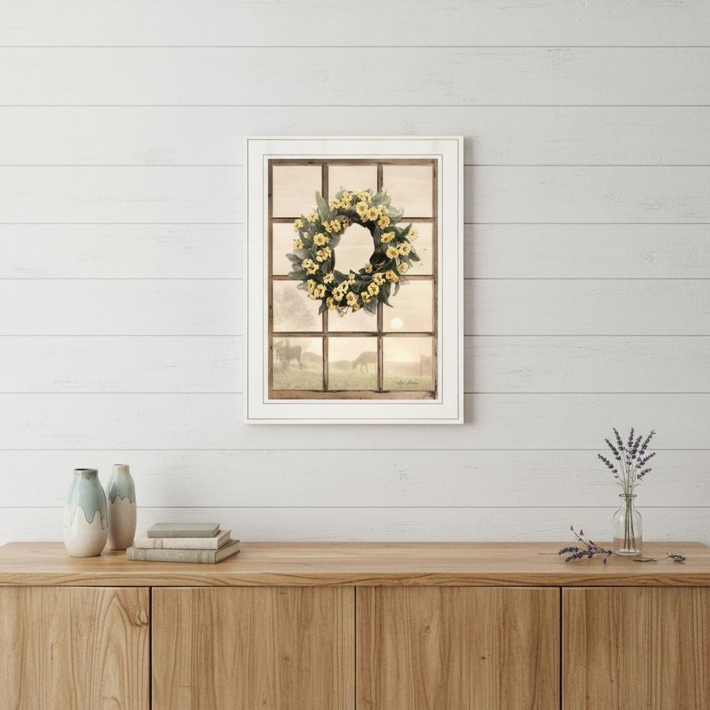 Country Gazing 2 White Framed Print Wall Art HomeRoots