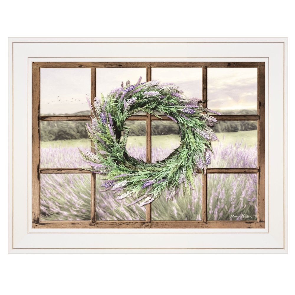 Country Gazing 3 White Framed Print Wall Art — view 1