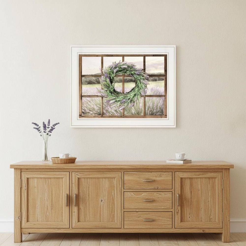 Country Gazing 3 White Framed Print Wall Art — view 4