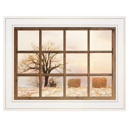 View of Fields White Framed Print Wall Art HomeRoots