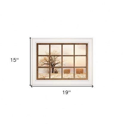 View of Fields White Framed Print Wall Art HomeRoots