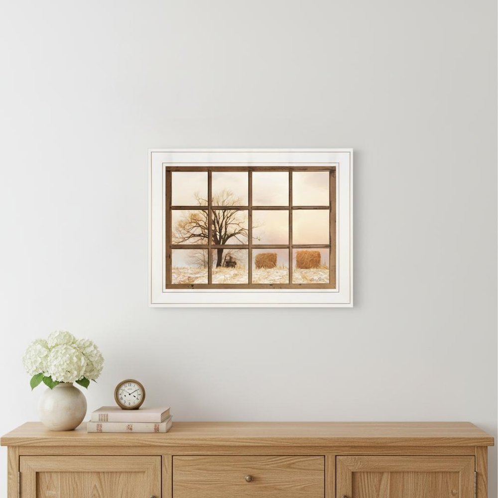 View of Fields White Framed Print Wall Art HomeRoots