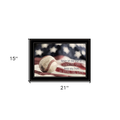 Baseball Playing the Game 2 Black Framed Print Wall Art HomeRoots