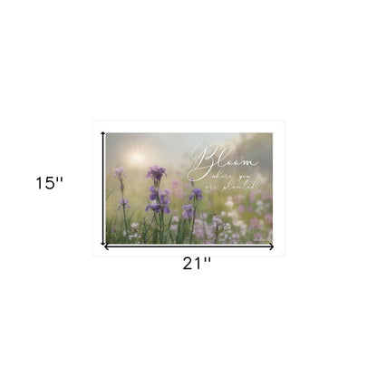 Bloom Where You are Planted White Framed Print Wall Art HomeRoots