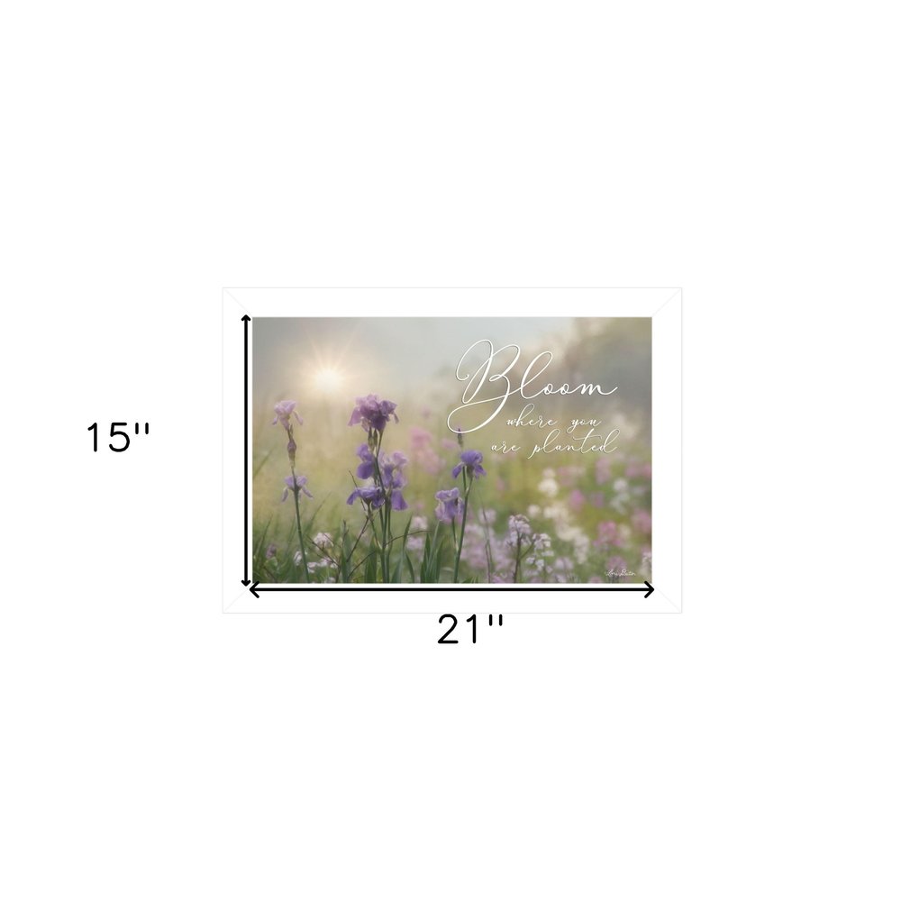 Bloom Where You are Planted White Framed Print Wall Art HomeRoots