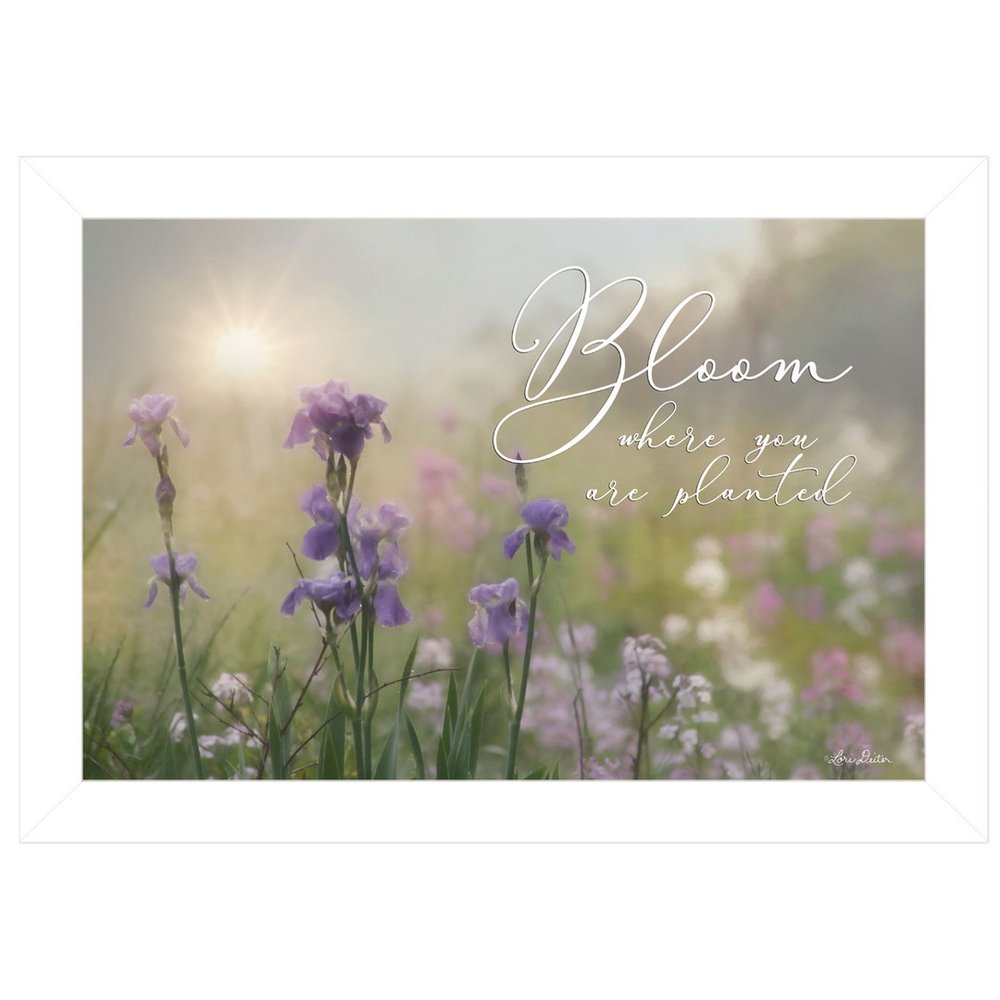 Bloom Where You are Planted White Framed Print Wall Art HomeRoots