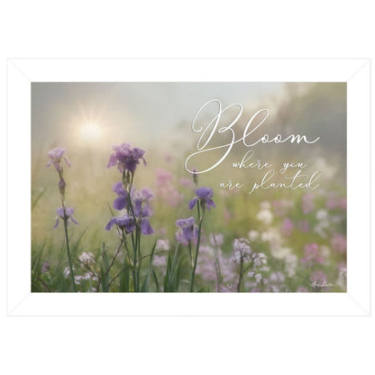 Bloom Where You are Planted White Framed Print Wall Art HomeRoots