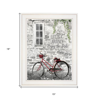 Life is a Journey 2 White Framed Print Wall Art HomeRoots