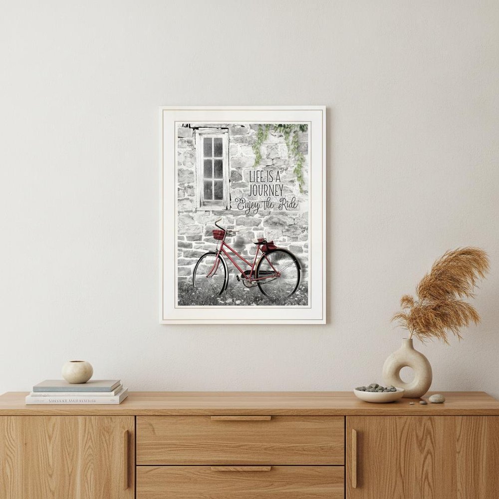 Life is a Journey 2 White Framed Print Wall Art HomeRoots