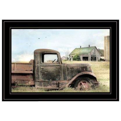 Vintage Farm Trucks I 2 Black Framed Print Wall Art HomeRoots