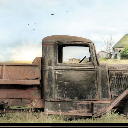 Vintage Farm Trucks I 2 Black Framed Print Wall Art HomeRoots