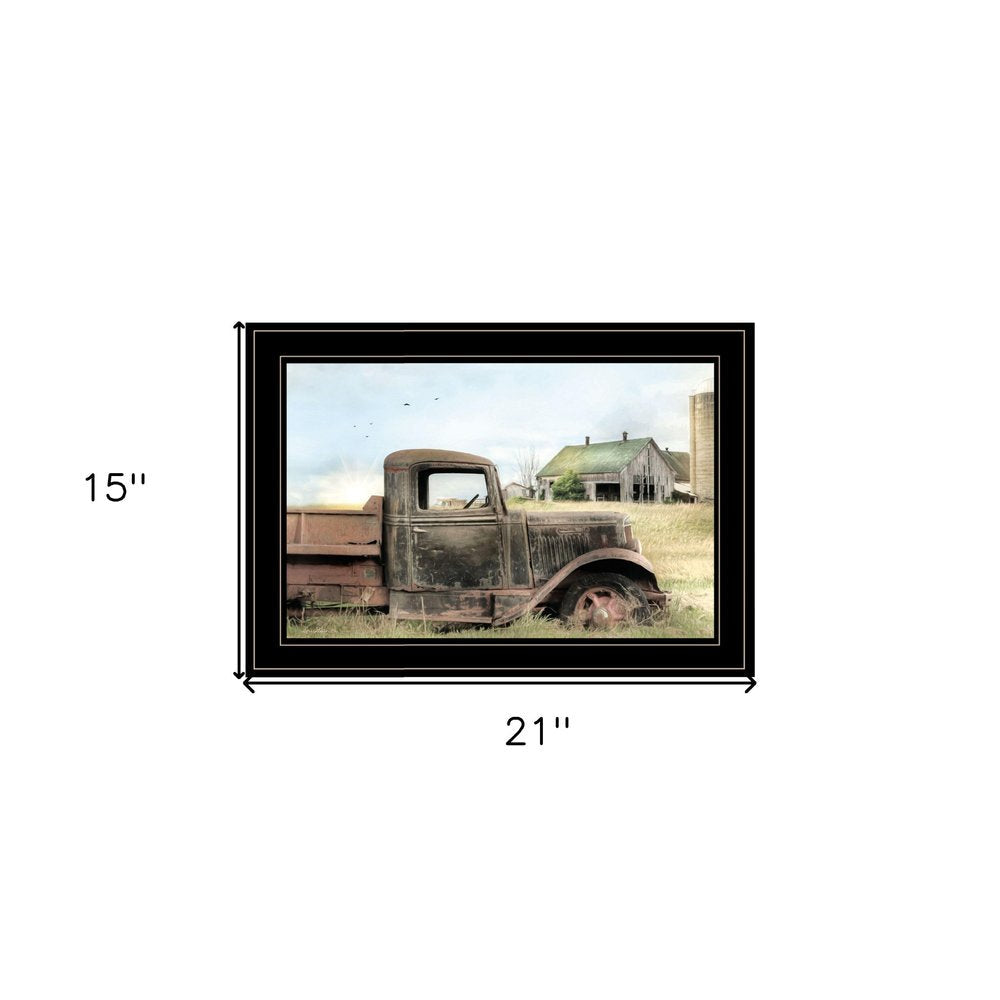 Vintage Farm Trucks I 2 Black Framed Print Wall Art HomeRoots
