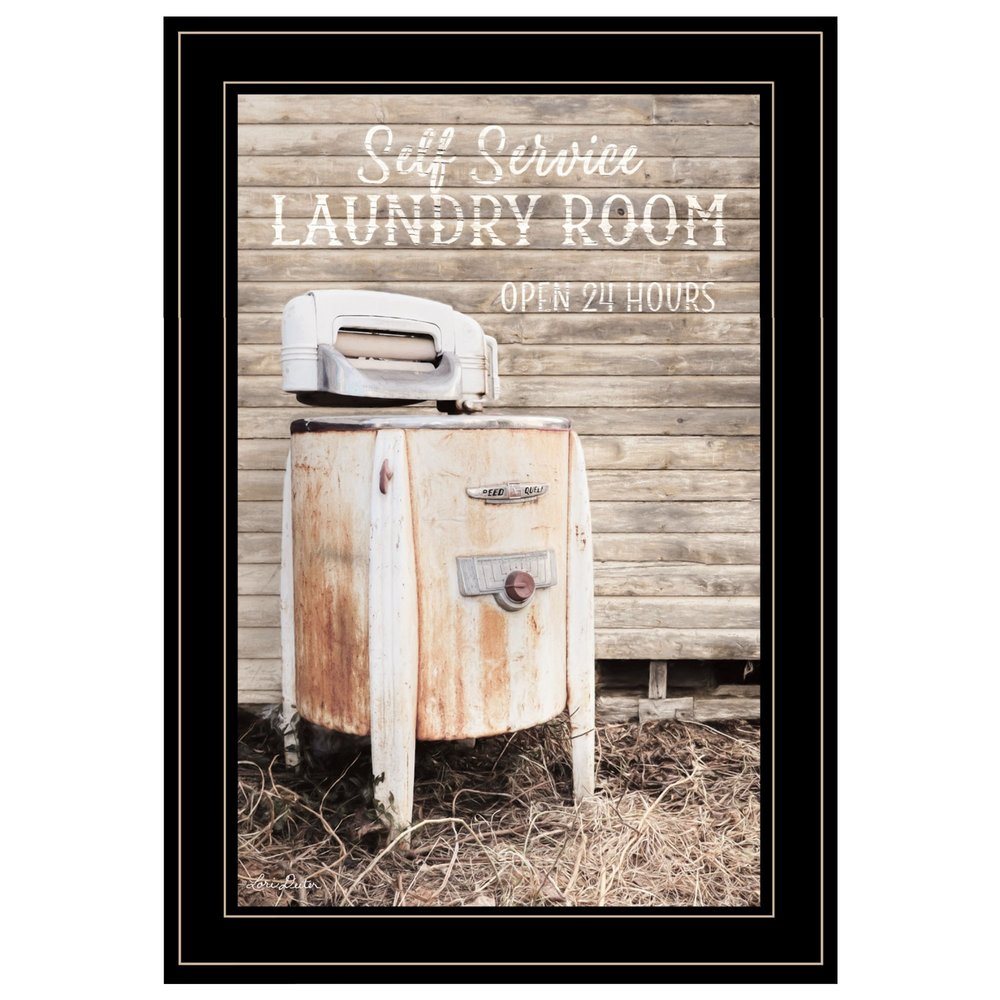 Laundry Room 2 Black Framed Print Bathroom Wall Art HomeRoots