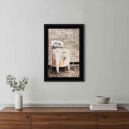 Laundry Room 2 Black Framed Print Bathroom Wall Art HomeRoots