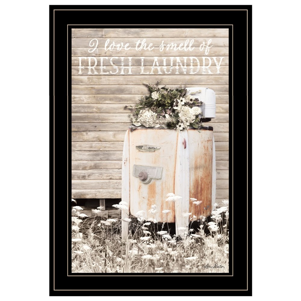 Fresh Laundry 2 Black Framed Print Bathroom Wall Art HomeRoots