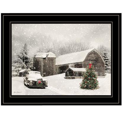 Farmhouse Christmas 2 Black Framed Print Wall Art HomeRoots