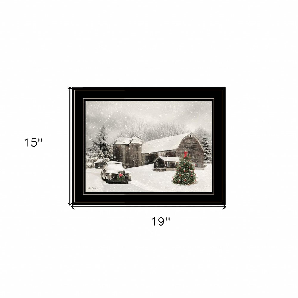 Farmhouse Christmas 2 Black Framed Print Wall Art — view 4