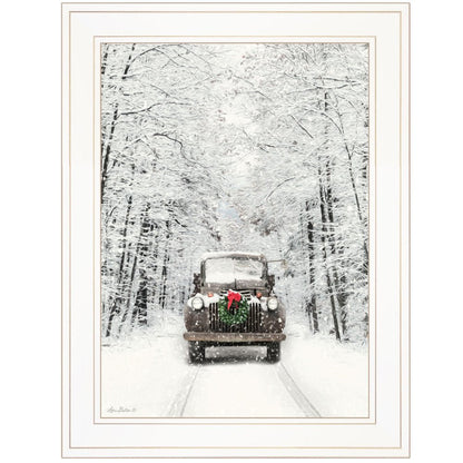 Antique Christmas 1 White Framed Print Wall Art HomeRoots