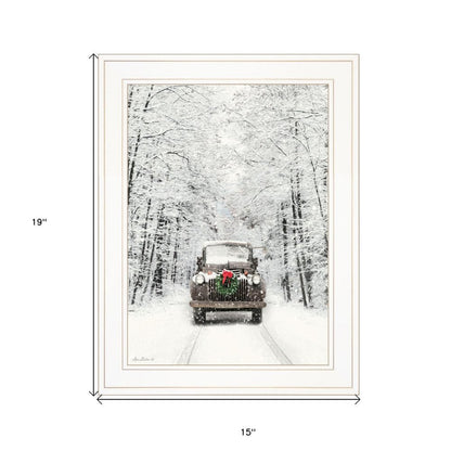 Antique Christmas 1 White Framed Print Wall Art HomeRoots