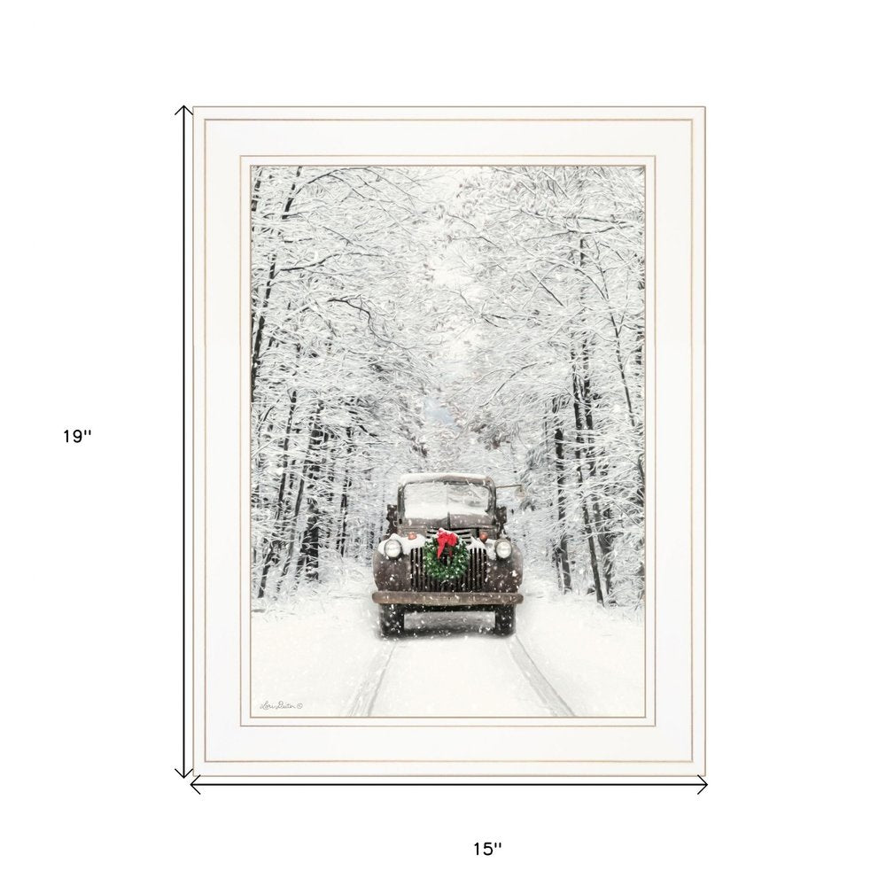 Antique Christmas 1 White Framed Print Wall Art HomeRoots