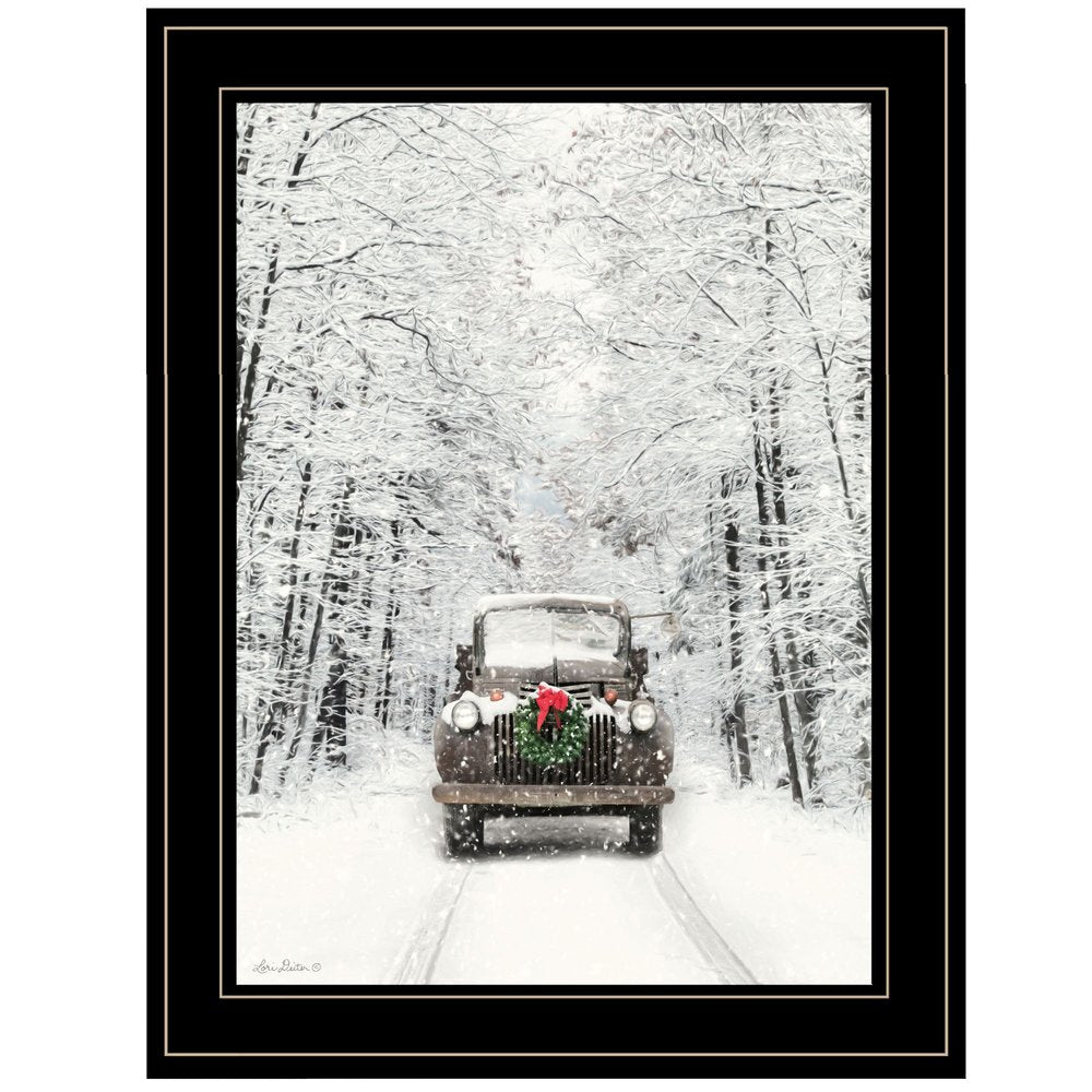 Antique Christmas 2 Black Framed Print Wall Art HomeRoots