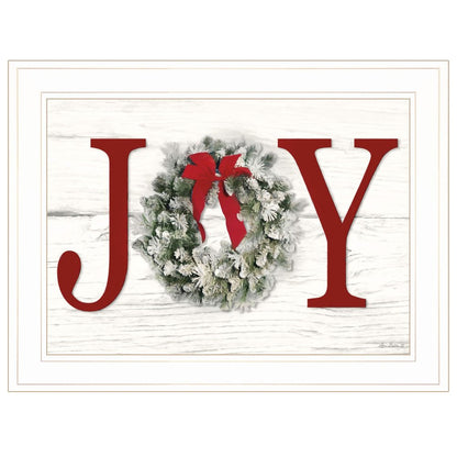 Christmas Joy 4 White Framed Print Wall Art HomeRoots