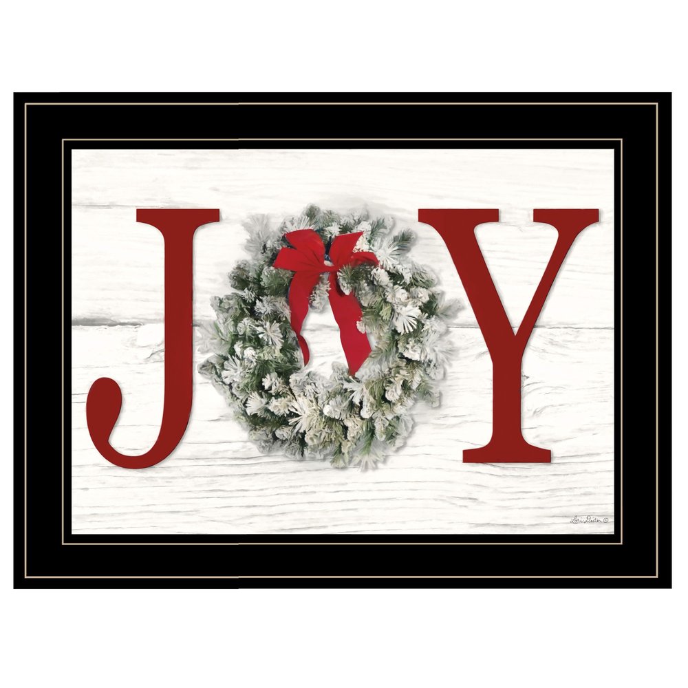 Christmas Joy 5 Black Framed Print Wall Art — view 1